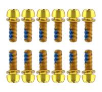 12 Piezas de Tornillos Elevadores de Vástago de Hierro Metálico para Bicicletas, Pernos de Fijación de Brazo de Manivela y Piezas de Pinza de Freno de Disco de Manillar Perno de Vástago de Bicicleta