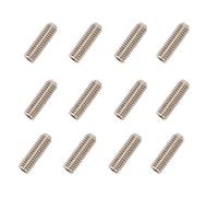 12 piezas de tornillos hexagonales interiores para guitarra eléctrica, cuerda de puente de guitarra, tornillos de ajuste de altura para Fender Strat, guitarra, bajo, piezas - 3 mm × 12 mm