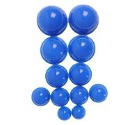12 Piezas de Ventosas Azules de Cuidado de Ventosas de Silicona Ventosa de Masaje