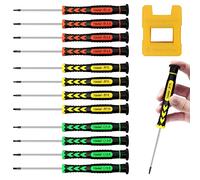 12 Piezas Destornilladores de Precision, Juego de Destornilladores, 17cm Destornillador Magnético de Precisión, Destornillador de gafas para Reloj, Joyería, Gafas, Reparación de PC (12 Pcs)