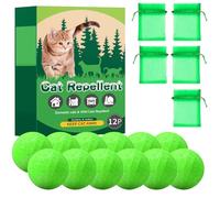 12 piezas disuasorias para gatos y perros, naturaleza para el hogar, cocina, patio (verde)