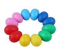 12 Piezas Egg Shakers Instrumentos Musicales Percusión para Juguetes Huevo de Pascua Plástico Shaker Aprendizaje Pintura DIY Música y Ritmo en el