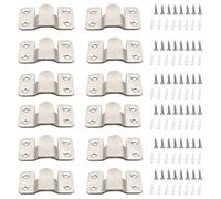 12 Piezas Enclavamiento Muebles, Soporte de Montaje Oculto, Hebilla de Hardware de pared de Acero Inoxidable para Foto de Sofá para Oficina en Casa Pintura de Fotos Galería de Arte Montaje en pared