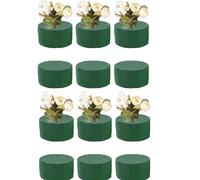 12 Piezas Espuma Floral, Espuma Para Flores Artificiales, Bloques De Flores Verdes Húmedas Y Secas, Ladrillos Enchufables Para Arreglos Florales, 4x8 Cm, Para Decoración De Flore De Boda