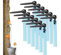 12 piezas/establecimiento de grifos de jarabe de arce con tubos de 24 pulgadas de alimento kit de tapón no deslizante kit de jarabe kit en forma de L en forma de L ¡Suministros de jarabe de arce