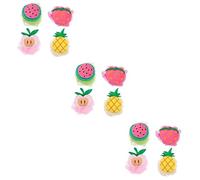 12 Piezas Flor de baño con forma de fruta esponja de baño gel de baño limpio juguete infantil pelota de baño para niños bola de baño de malla lindo bola de lavado bebé felpa