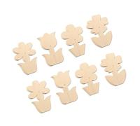 12 Piezas Flores Artesanales de Madera 3d sin Terminar | Diseño Apilado Ranuras Fáciles, Estilo Rústico, Adecuado para Hogar, Mesa Escalonada y Pintura
