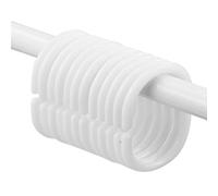 12 Piezas Ganchos Anillo Ducha en forma C,Blanco Ganchos,4,6 x 2,9 cm Ganchos Baño plástico,Fácil Manejar Gancho Cortina,Anillo Cortina Deslizante,para Baños, Cocina