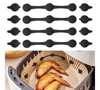 12 Piezas Hebilla de Silicona Magnética para Freidora de Aaire, Imanes de Freidora de Aire, Hebilla de Seguridad Resistente al Calor, para asegurar Papel freidora Aire, Prevent Paper To Burn