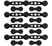 12 Piezas Imanes Air Fryer para Papel, Mini Imanes Freidora de Aire Resistente al Calor Accesorios Freidora de Aire, Herramientas de Cocina,Prevent Paper To Burn,Negro