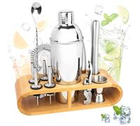 12 Piezas Juego de Coctelera, Cocktail Kit Acero Inoxidable con Accesorios de Bar, Kit Coctelería 750 Ml para Cócteles, Juego De Barman Todo En Uno para Casa O Bar