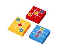12 Piezas Juego de Toe Tablero de XO Juguete de Estrategia Educativa Puzzle de Inteligencia en Fieltro Adecuado para Desarrollo Infantil Apren, 12 Uds.
