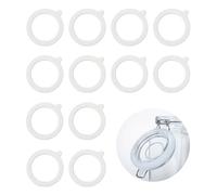 12 Piezas Junta de Silicona de Repuesto para Tarro, Anillos de Sellado para Frasco Reutilizables, Junta de Goma Hermética para Tarros de Kilner, Mason Jars, Frascos de Conservación(94x68x2mm)