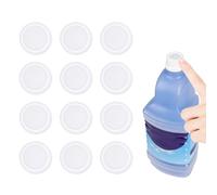12 Piezas Junta de Silicona para Tapa de Botella para Swiffer Wet Jet Solución de Limpieza de Fregona, Bricolaje Reutilizable Botella Contenedor de Recarga a Prueba de Fugas