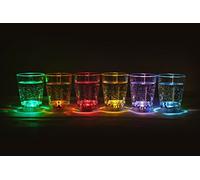 12 Piezas LED illuminados Vasos chupitos para Licor Capacidad Aprox. 6 iesta LED Intermitente Vasos de Licor | Boda Fiesta de Año Nuevo Juegos de Beber Vaso de Fiesta de la Marca PRECORN