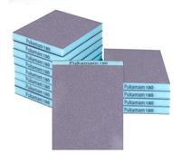 12 Piezas Lija Esponja Grain 180 Papel de Lija De Fino a Grueso para Uso en seco y húmedo Taco Lija Kit Lija de Agua para Coche, Madera, Pared, Metal, Plastico