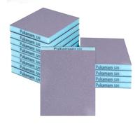 12 Piezas Lija Esponja Grain 320 Papel de Lija De Fino a Grueso para Uso en seco y húmedo Taco Lija Kit Lija de Agua para Coche, Madera, Pared, Metal, Plastico