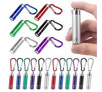 12 Piezas Linterna Mini Niños,Mini Linterna Led,Mini Linterna Llavero LED,Linterna LED con Llavero, para Camping, Exterior, Senderismo (6 Colores)