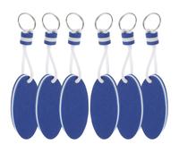 12 piezas Llavero Flotante Ovalado EVA Azul para Llaves de barco | Resistente al Agua, Bordes Suaves y Cómodo de Llevar, Colgante Mini Tabla de Surf