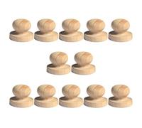 12 Piezas Mango de Sello de Cera de Madera DIY | Agarre Cómodo y Superficie Lisa, Kit Portátil para Manualidades y Preparación Matrimonial