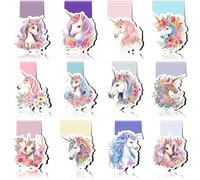 12 Piezas Marcadores Magnéticos de Navidad,Marcadores de Libros Magnéticos,Lindo Marcapáginas para Niños,Magnetic Bookmarks Set,para Escuelas Hogar Lectura Oficina Papelería