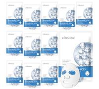 12 Piezas Mascarilla de Hidrogel Hialurónico, Mascarilla Hidratante Facial, Daily Care mascarilla Facial, Hidratante Profundo, Antiarrugas, Skincare Set para Mujeres Adolescente