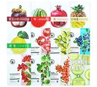 12 Piezas Mascarilla Facial, Daily Care Mascarilla Hidratante y Calmante, Cuidado de la Piel Coreano con Ingredientes Naturales, Kit de mascarilla facial para la Mayoría de Los Tipos de Piel