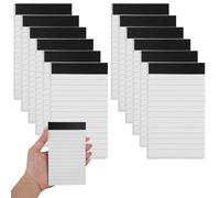 12 Piezas Mini Bloc de Notas A7, A7 Bloc Notas, a Rayas, para Oficina, Hogar, Escuela, para Recordatorios Planificación de Organización, para Hacer Listas, para Adultos Estudiantes, 12.5 x 7.5 cm