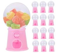 12 piezas Mini máquina de chicles Forma de bombilla creativa 1.6x2.8 pulgadas Mini dispensador de dulces Hucha Máquina de chicle de escritorio Juguetes para el hogar Favor de fiesta Hogar..