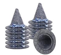 12 Piezas Mini Sombrero de Baviera, Mini Sombrero Gris para Decoración de Mesa, Pequeño Sombrero de Fieltro, Mini Sombreros de Oktoberfest, para Decoraciones del Oktoberfest Decoración de Mesa Bávara