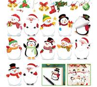 12 Piezas Navidad Notas Adhesivas,Notas Adhesivas,Mini bloc Notas de Bolsillo,Post it Tema Navideño,Pegatinas Navidad Para Escribir Notas,Mensajes,Listas de la Compra o Horarios