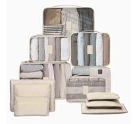12 piezas Packing Cubes, organizador de maletas, accesorios de viaje, juego de bolsas para ropa, cubos de embalaje, cosméticos, organizador de viaje, bolsas para maletas