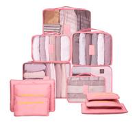 12 piezas Packing Cubes, organizador de maletas, accesorios de viaje, juego de bolsas para ropa, cubos de embalaje, cosméticos, organizador de viaje, bolsas para maletas