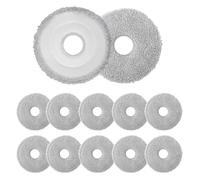 12 Piezas Paños de Repuesto, Repuesto de Robot Aspirador para Dreame L10s Ultra/L10 Ultra/L20 Ultra/L10s Pro Ultra Heat/L10s Pro Gen 2, Almohadillas Paños Piezas de Recambios