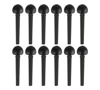 12 Piezas Peguas Ajuste Violín Oud Madera Ebony Pegs Máquina Cabeza Máquina Oud Tanks Tuners Musical Intrumentos Musical Partes Ebony Wood Pegs Instrumento Musical Herramientas
