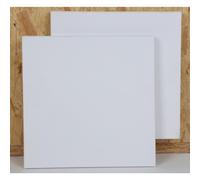 12 Piezas Pequeños Marcos De Algodón 20x20cm Cuadrados Lienzo Lienzos Set