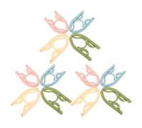 12 piezas Percha de Viaje Plegable para Ropa Pinzas, 13x7,5x1cm | Plástico Ligero, Diseño Portátil, Ahorro de Espacio, para Campus, Camping RV, Hogar y Calcetines