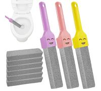 12 Piezas Piedra Pomez Para Limpieza WC, Unidades De Piedra Pómez con 3 Mangos, Cleaning Block WC para Cocina, Piscina, Baño, Lavabo, Inodoro,Contra Cal y Sarro Persistente,15 x 3.5 x 2.5cm