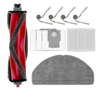 (12 piezas) Piezas de repuesto Accesorios para Roborock Q7 M5+ / Q7 L5+ | 1 cepillo giratorio, 4 cepillos laterales, 2 filtros HEPA, 3 bolsas para el polvo, 2 almohadillas para fregona