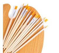 12 Piezas Pinceles Acrílicos,Pinceles de Nailon para Acuarela de Diferentes Tamaños,pinceles,pinceles acuarela para Artistas,Adultos Y Niños,Pinceles de Nylon,pinceles pintura acrilica