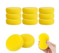 12 Piezas Pintura De Esponja Esponjas De Artistas Sintéticos Redondos Pincel De Esponja Redondo para Pintar Pintura de la Cara Manualidades Cerámica Arcilla Acuarelas