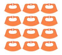 12 Piezas Pinza Nasal, Control Rápido, PP Naranja | Diseño de Espina y Clip Nasal, Reutilizable, para Granjas y Ranchos, Manejo de Ganado Joven