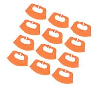 12 Piezas Pinza Nasal Destete Vacuno PP Naranja Reutilizable | Control de Movimiento, Diseño de Espina, para Granjas y Manejo de Jóvenes Animales