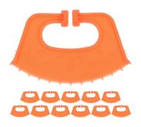 12 Piezas Pinza Nasal para Ganado Vacuno de Destete, PP Naranja | Diseño de Espina Nasal, Fijación Rápida, para Vacas y Terneros en Granjas