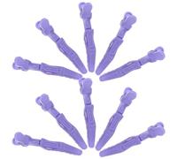 12 Piezas Pinza Pelo de Cocodrilo Dientes, Plástico, Peinado | Pinzas de Peluquería para Secciones, Apertura Fácil, Uso en Casa y Secado del Cabello, Barberos y Mujeres
