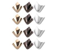 12 Piezas Protector de Punta para Tacones Altos de Mujer, Hierro | Juego 07 en Dorado, Plateado y Cañón, Adorno Elegante para Calzado, Uso Diario y Ocasiones