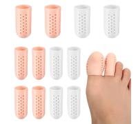 12 Piezas Protector Dedo Gordo Pie, Protectores de Pies Transpirables, Protección del Dedo Gordo, Protectores de Pies Transpirables Separador de Dedos para Alivio de Fricción, Callos, Ampollas