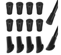 12 Piezas Protectores De Punta para Bastón De Senderismo, Tapas De Punta De Bastón Nórdico, Topes De Goma para Bastones Traje para Bastón De Senderismo Común & Nordic Walking, 2 Estilos