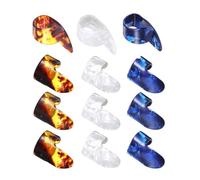 12 Piezas Pulgar Y Selección Dedo Medios Pulgar Pulgar Picks Para Accesorios Guitarra Acústica Duradera