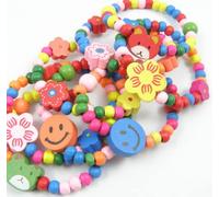 12 Piezas Pulsera Amistad Pulsera Niña Pulsera Brazaletes para niños, brazaletes de Abalorios de Princesa y brazaletes de joyería para el Favor de la Fiesta de los niños